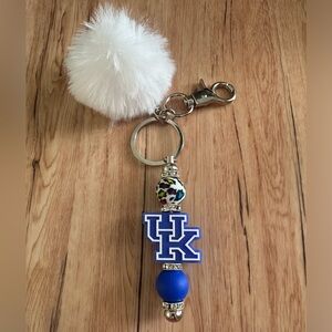 Handmade beaded keychain